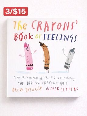 Kids Board Book Toddler Standard Feelings Emotions Illustrated